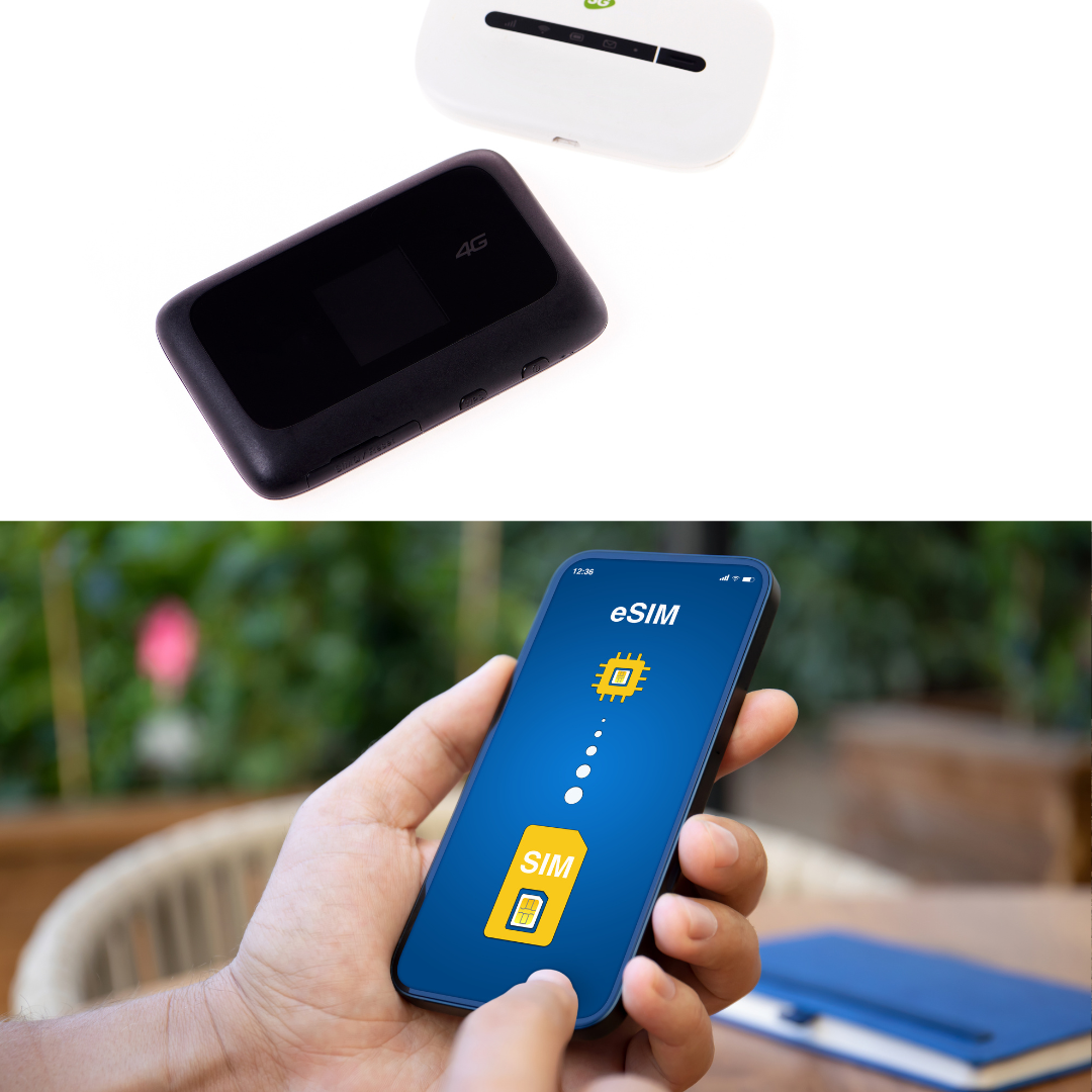 Using eSIM for internet or pocket Wi-Fi