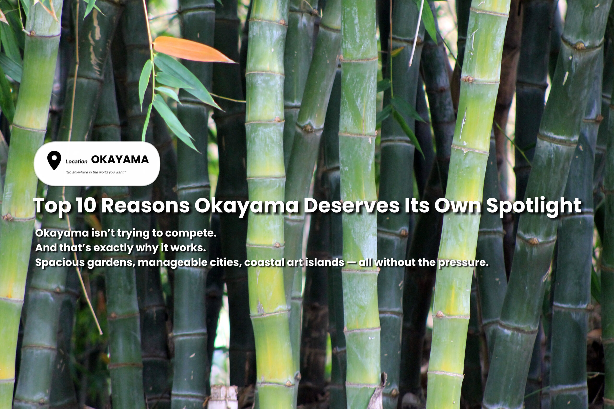 Top 10 Reasons Okayama Is the Smart Alternative to Kyoto